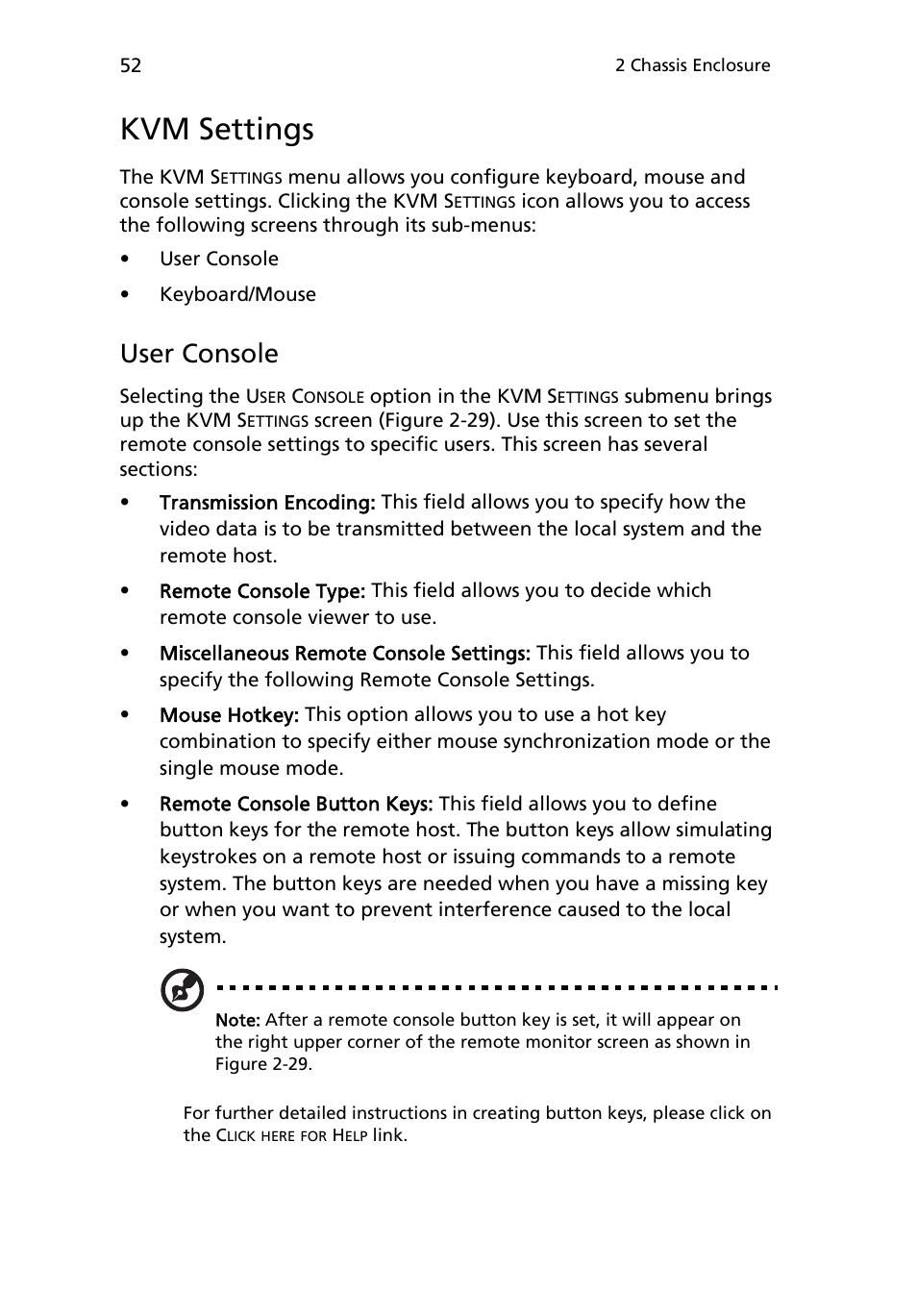 Kvm settings, User console | Acer AB460 F1 User Manual | Page 72 / 618