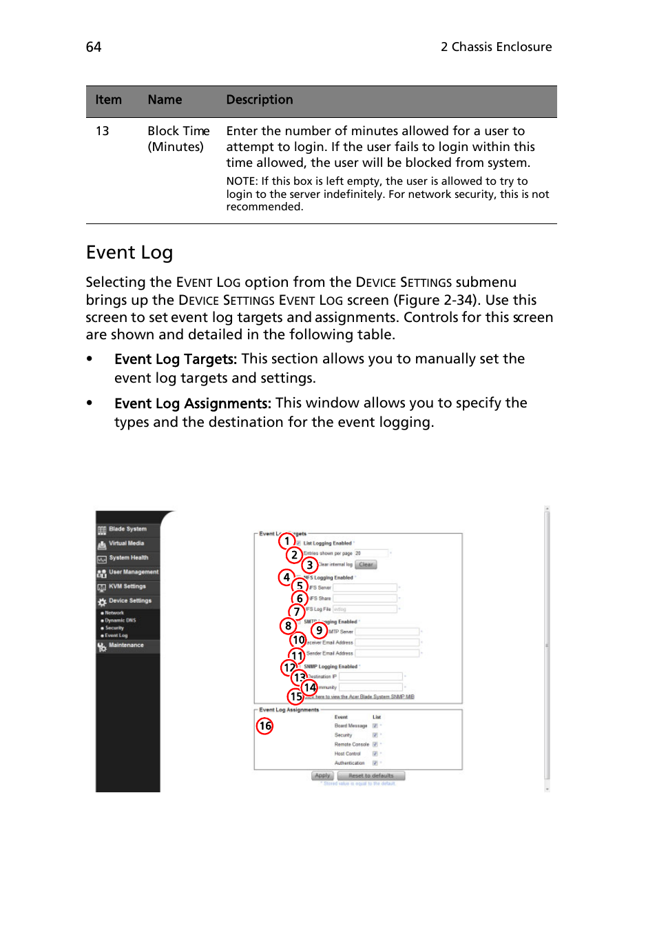 Event log | Acer AB460 F1 User Manual | Page 84 / 618