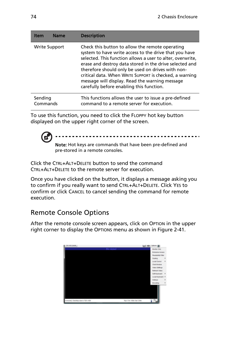 Remote console options | Acer AB460 F1 User Manual | Page 94 / 618