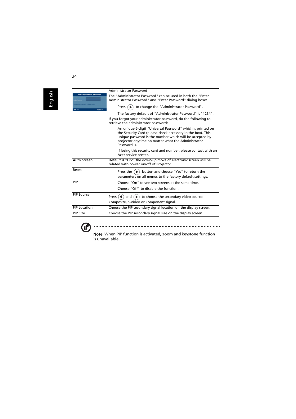 Acer H7531D User Manual | Page 34 / 56