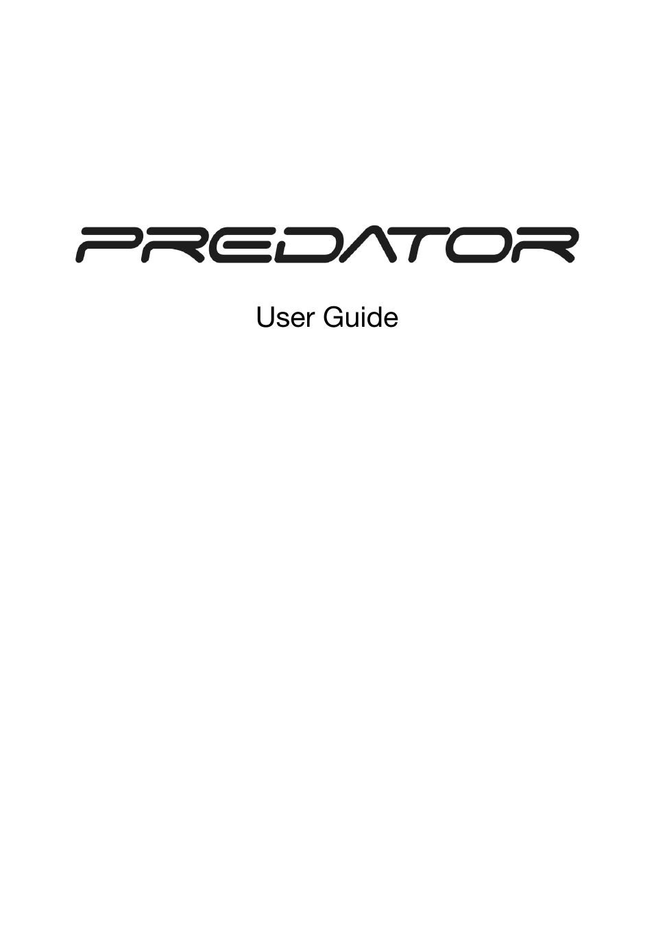 Acer Predator G5920 User Manual | 52 pages