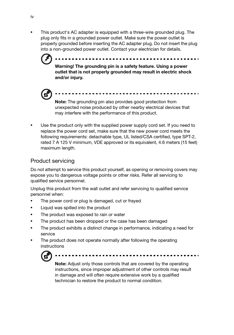 Acer Predator G5920 User Manual | Page 4 / 52