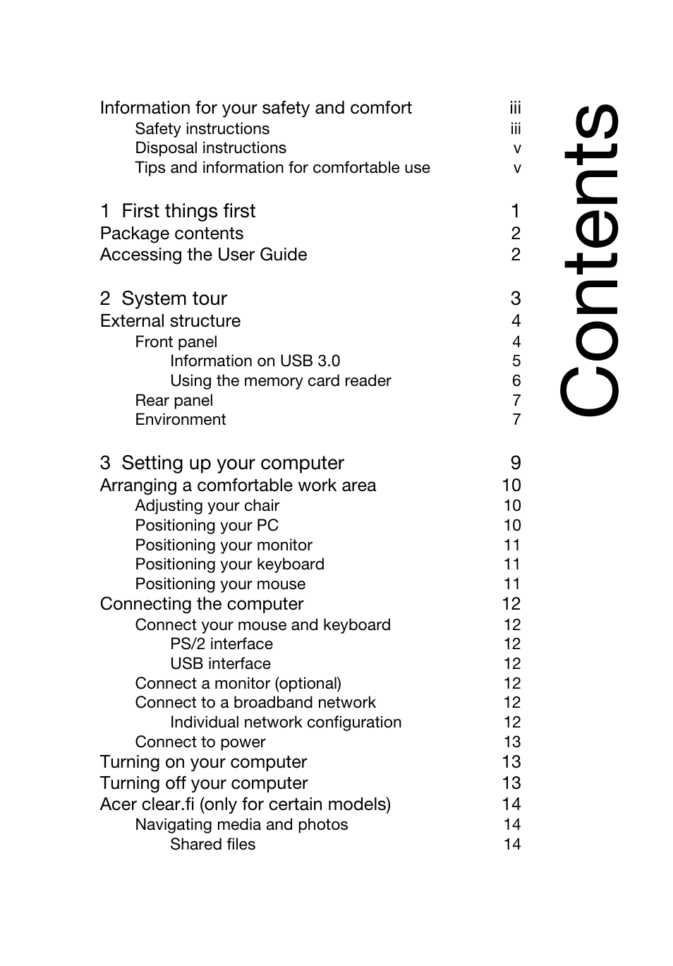 Acer Predator G5920 User Manual | Page 9 / 52