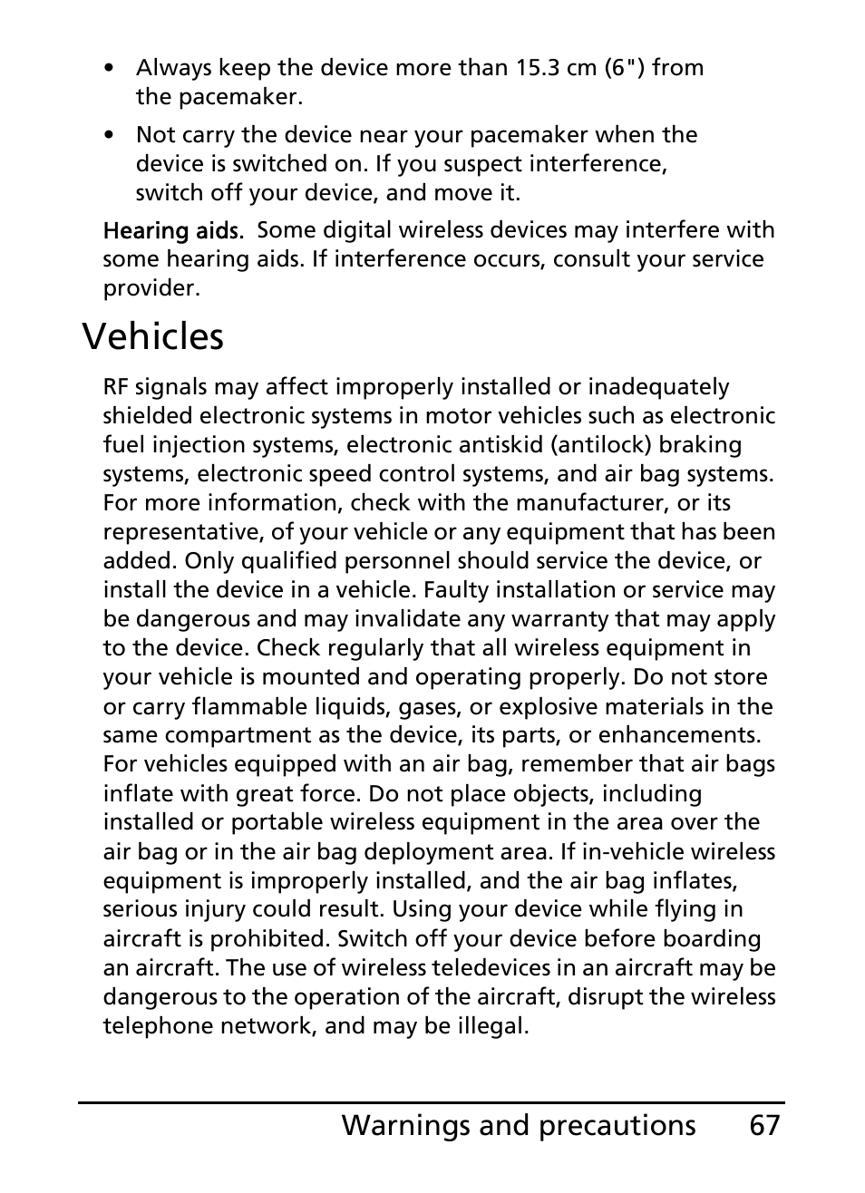 Vehicles | Acer E110 User Manual | Page 67 / 76