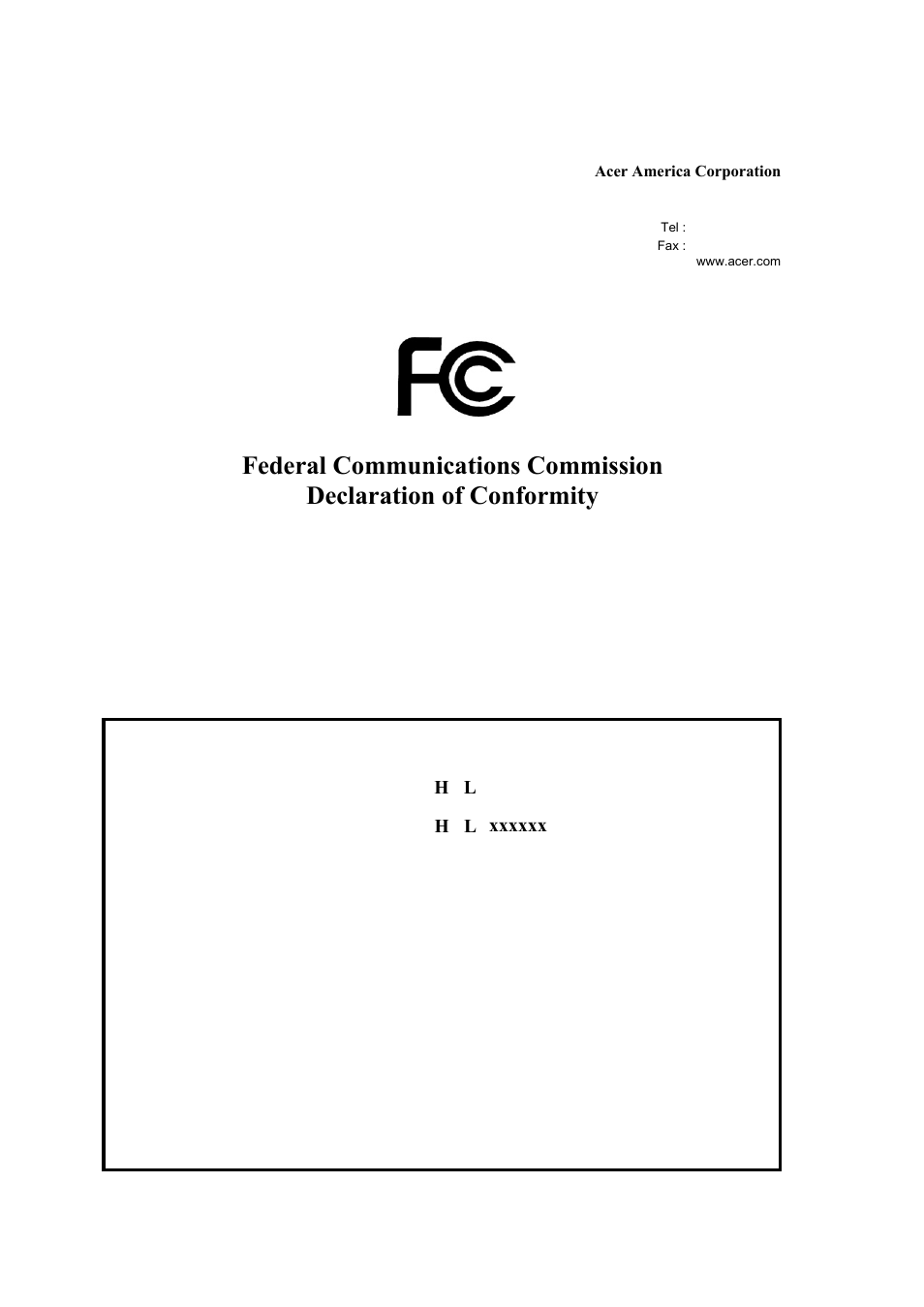 Acer S190HQL User Manual | Page 26 / 27