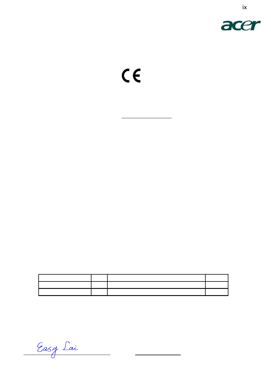 Declaration of conformity | Acer S243HL User Manual | Page 9 / 27