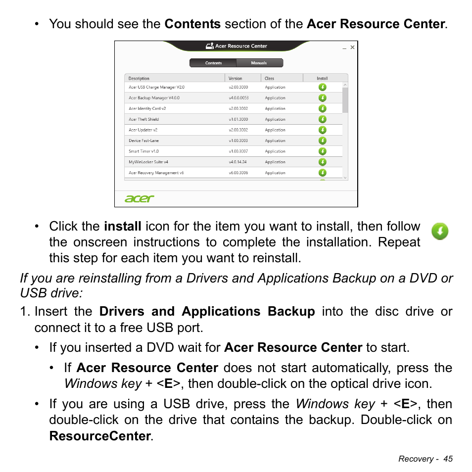 Acer Aspire M5-582PT User Manual | Page 45 / 103