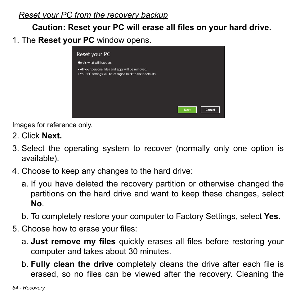 Acer Aspire M5-582PT User Manual | Page 54 / 103