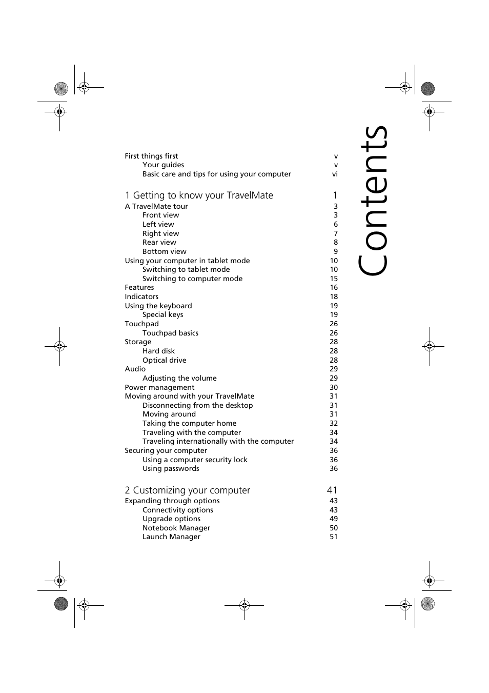 Acer TravelMate C110 User Manual | Page 3 / 94