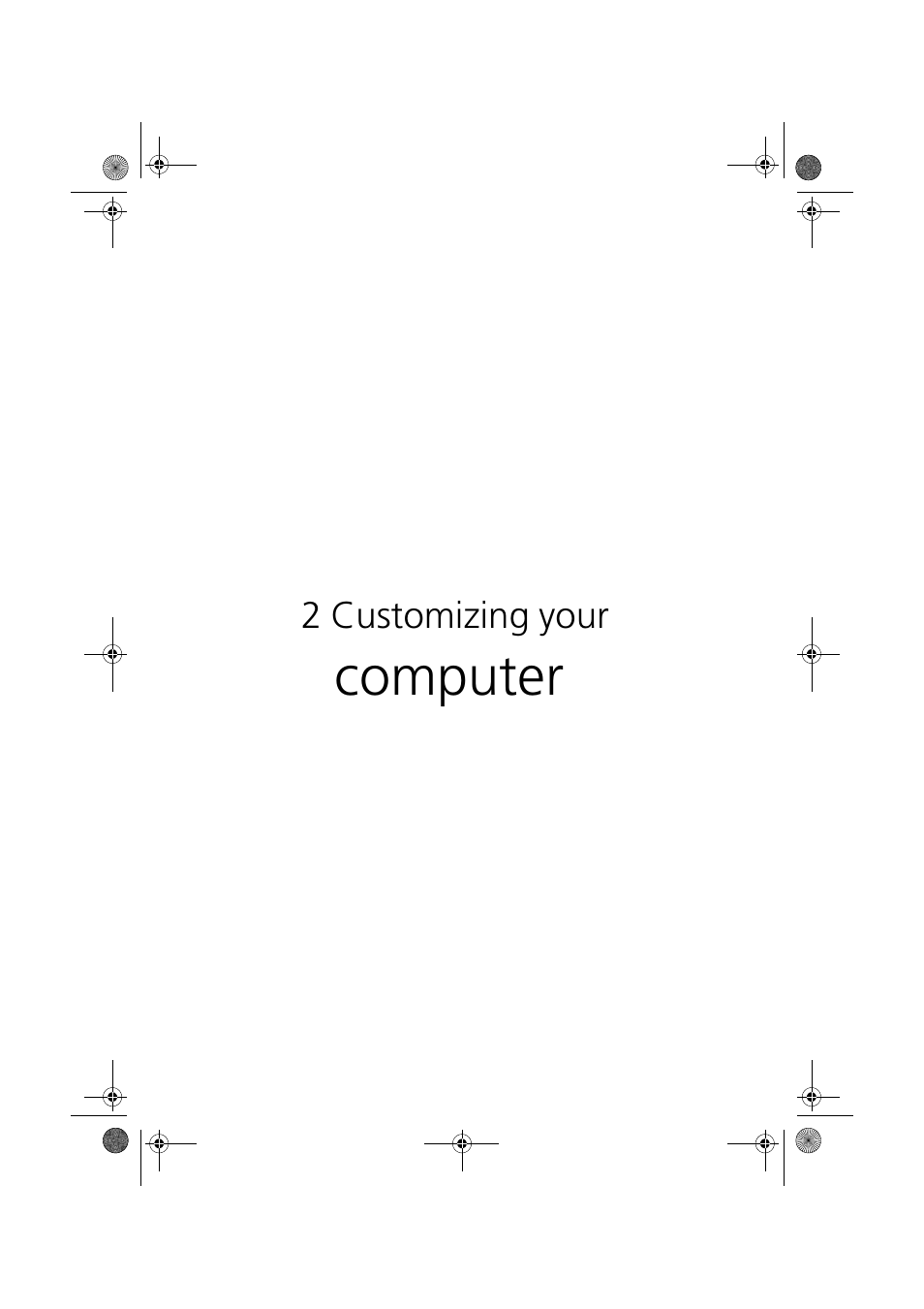 2 customizing your computer, Computer | Acer TravelMate C110 User Manual | Page 51 / 94