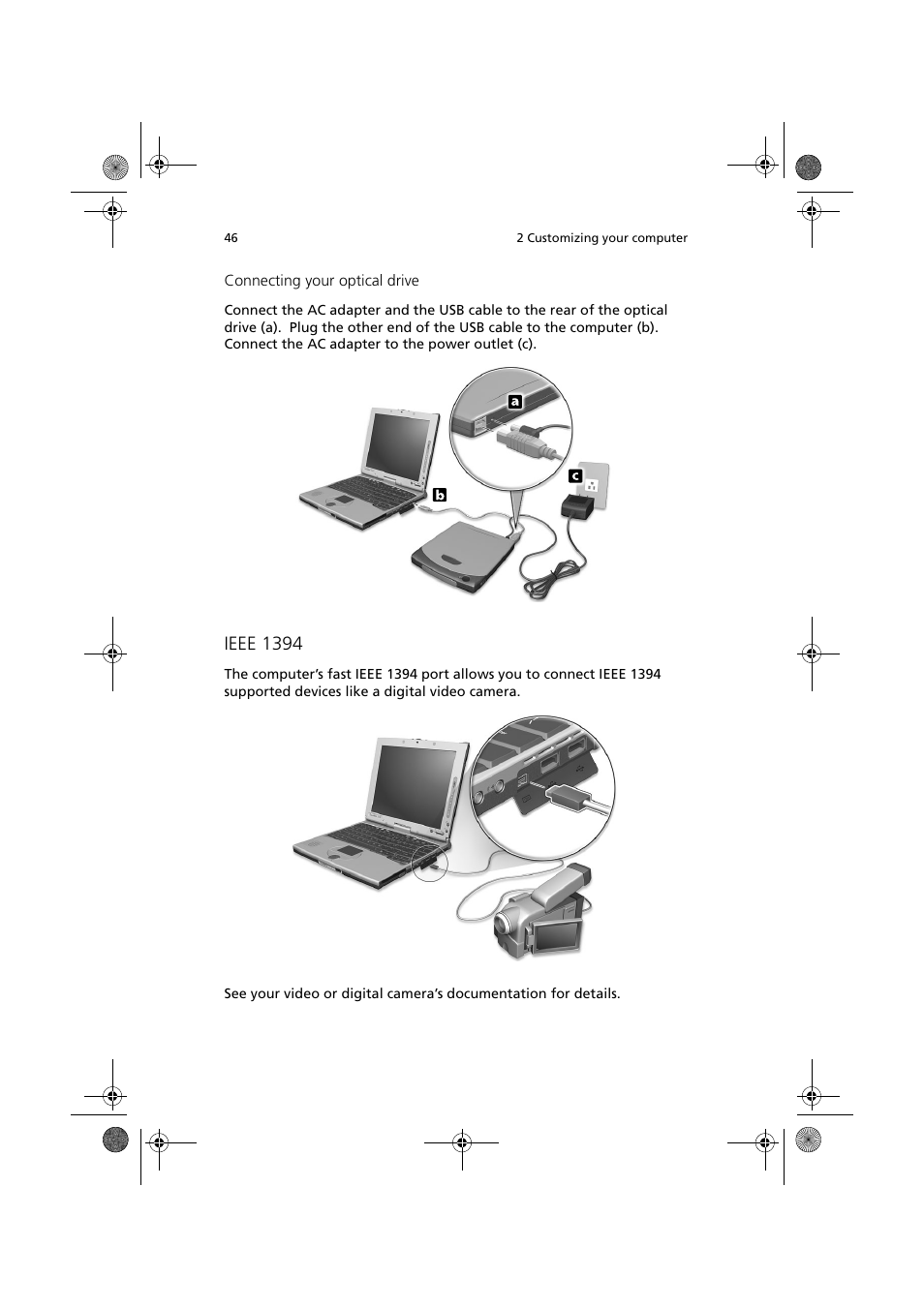 Ieee 1394 | Acer TravelMate C110 User Manual | Page 56 / 94