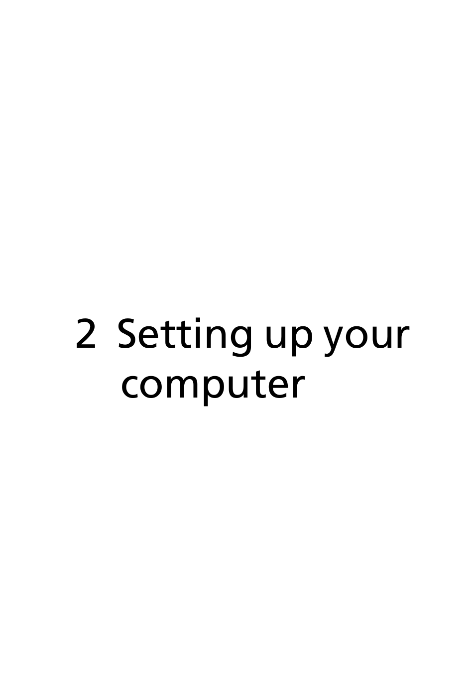 2 setting up your computer | Acer Veriton Z2630G User Manual | Page 15 / 38