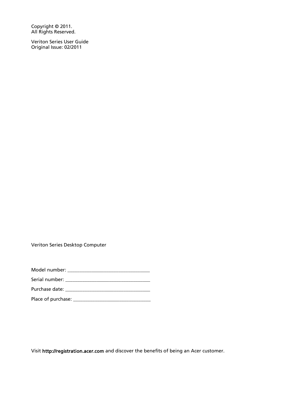 Acer Veriton Z2630G User Manual | Page 2 / 38