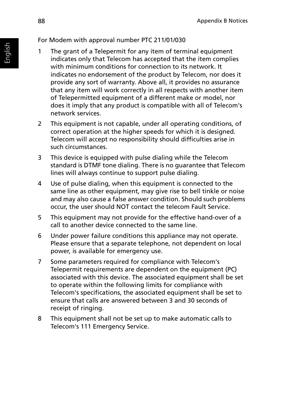 Acer Ferrari 3400 User Manual | Page 98 / 109