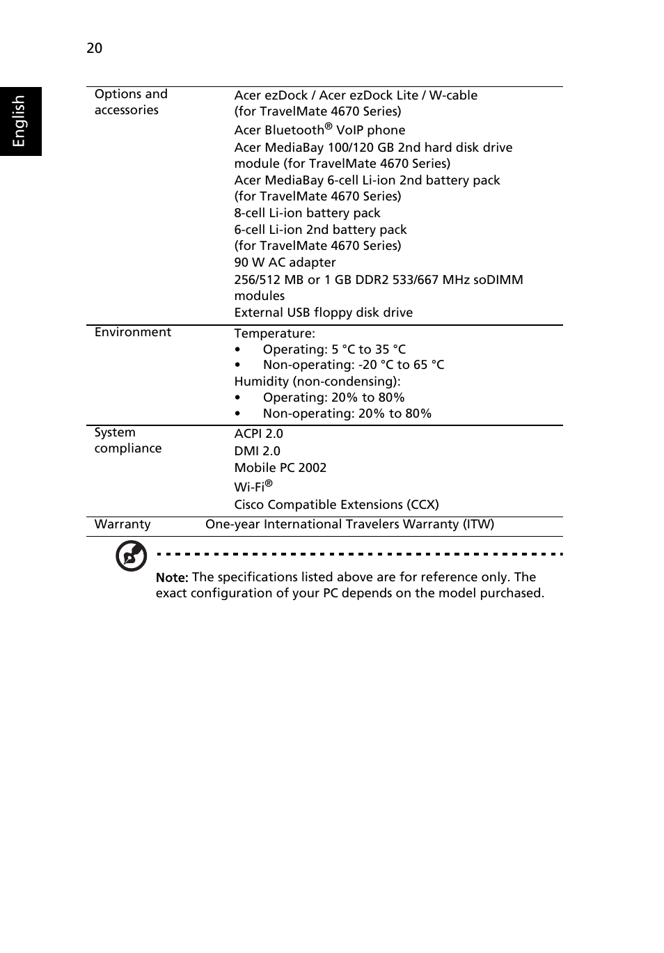 Acer TravelMate 4670 User Manual | Page 30 / 80