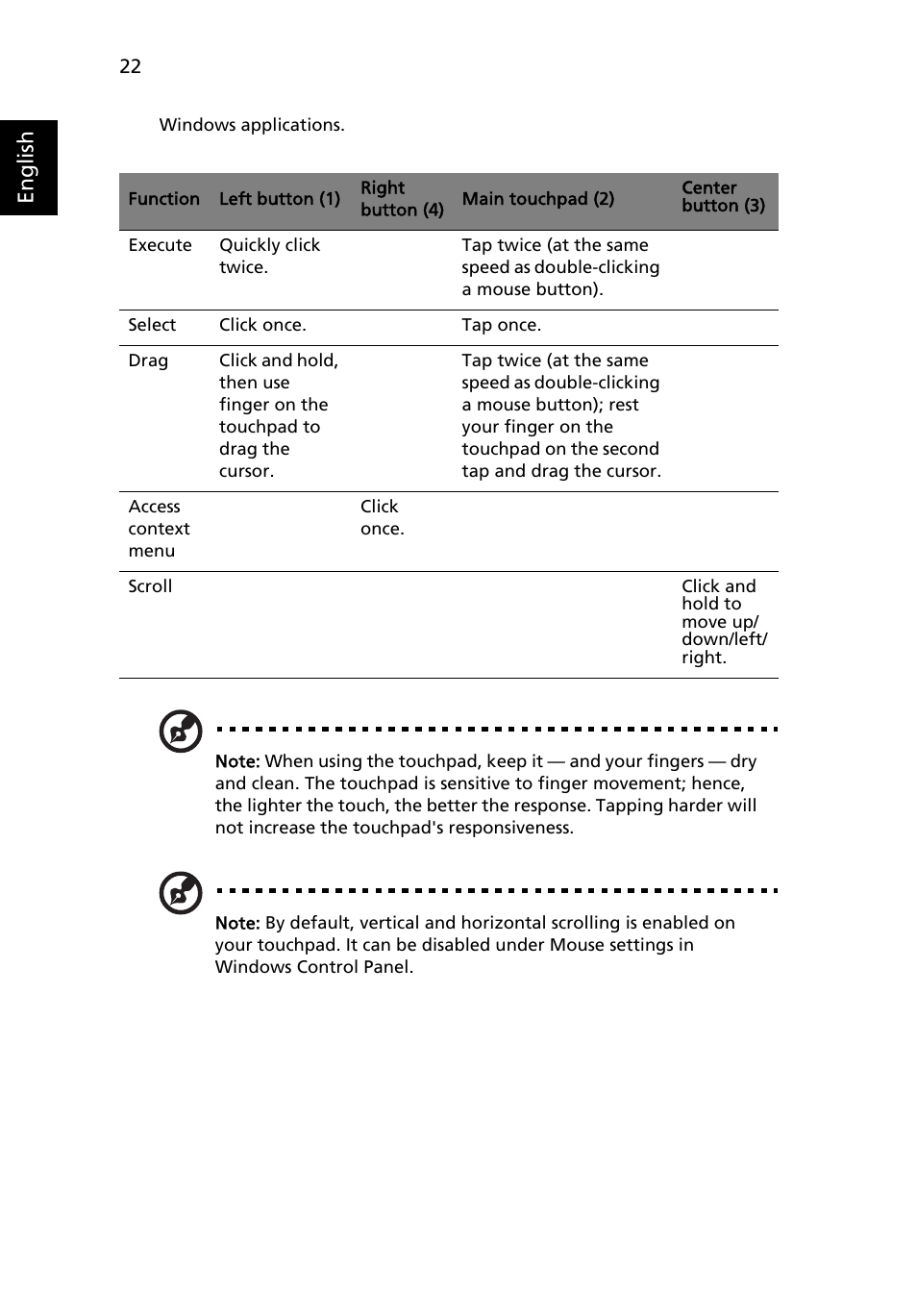 English | Acer Aspire 5500Z User Manual | Page 34 / 92