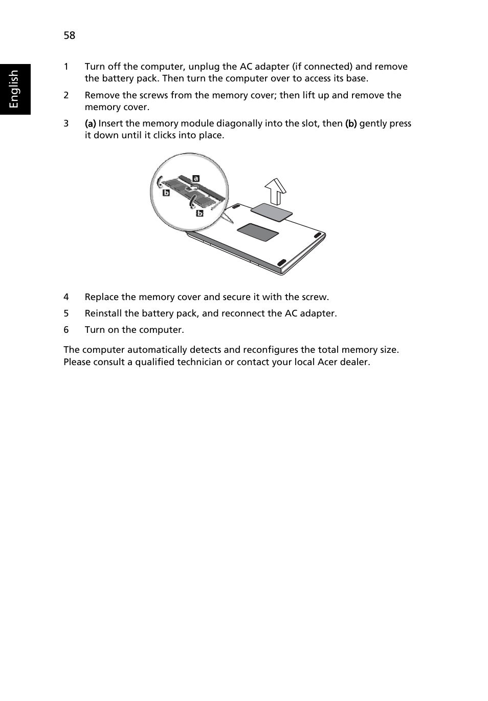 English | Acer Aspire 5500Z User Manual | Page 70 / 92