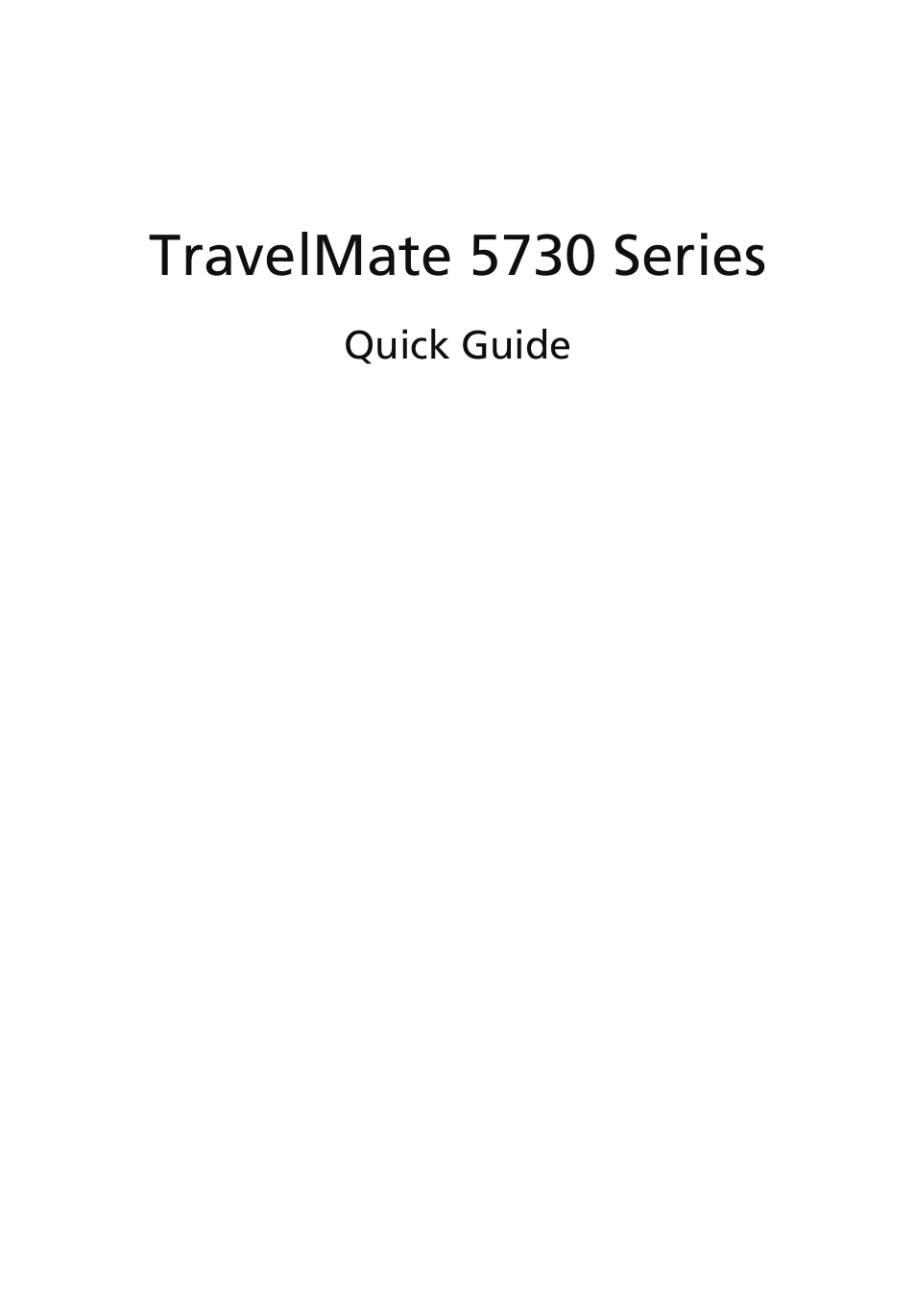 Acer TravelMate 5730G User Manual | 14 pages