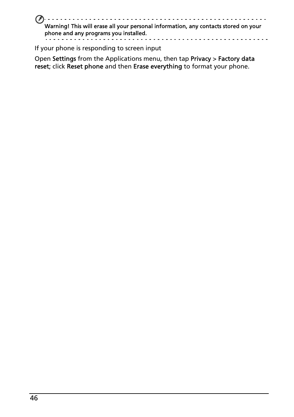 Acer Liquid MT S120 User Manual | Page 46 / 63