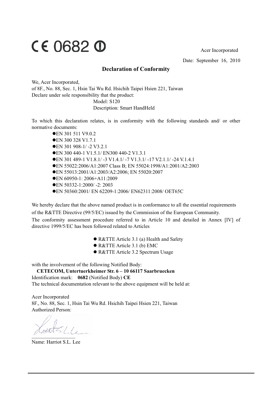 Acer Liquid MT S120 User Manual | Page 63 / 63