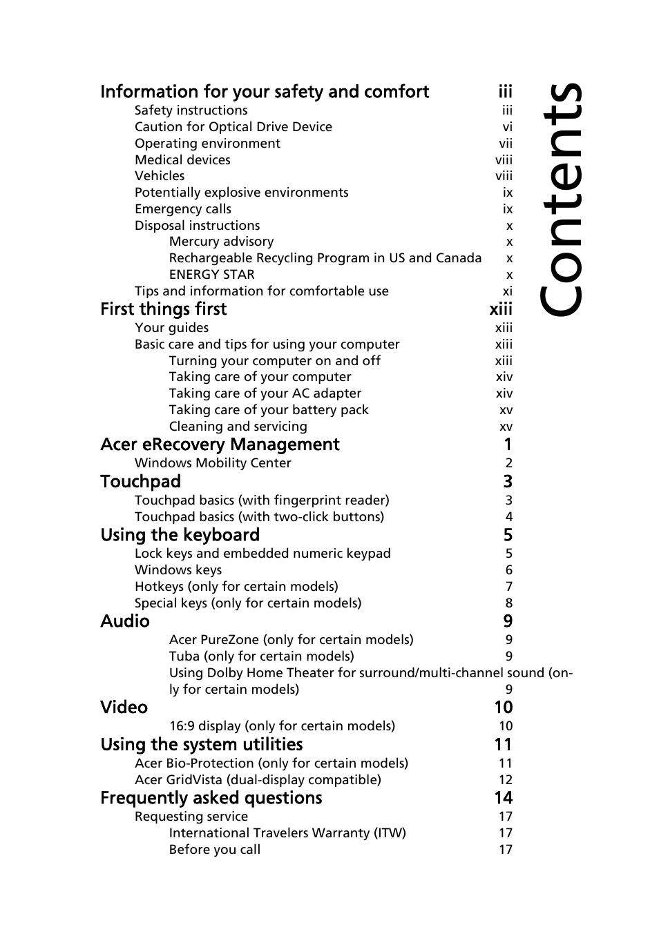Acer Aspire 5737Z User Manual | Page 17 / 82