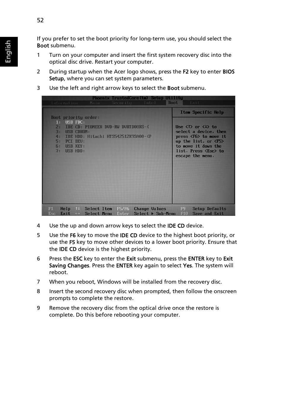 English | Acer Aspire 5737Z User Manual | Page 72 / 82