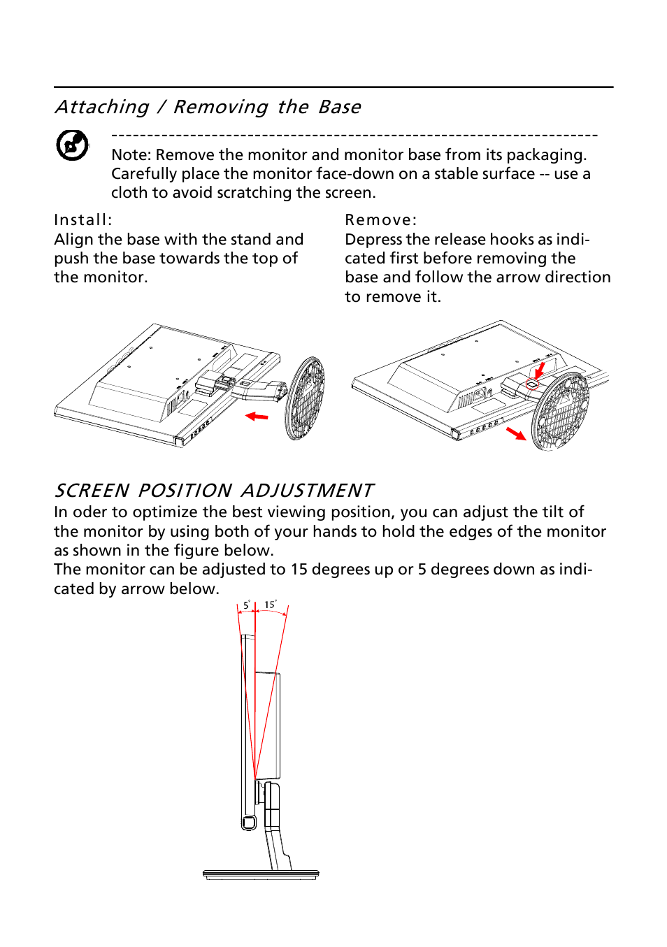 Acer P216HL User Manual | Page 7 / 23