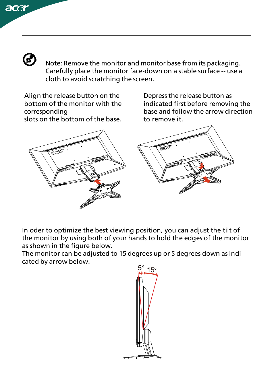 Acer GN245HQ User Manual | Page 7 / 37