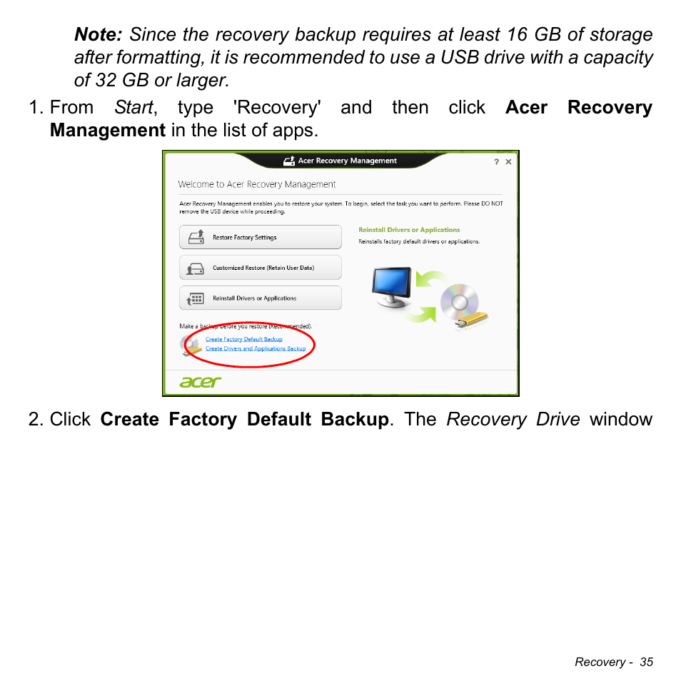 Acer Aspire V5-123 User Manual | Page 35 / 98