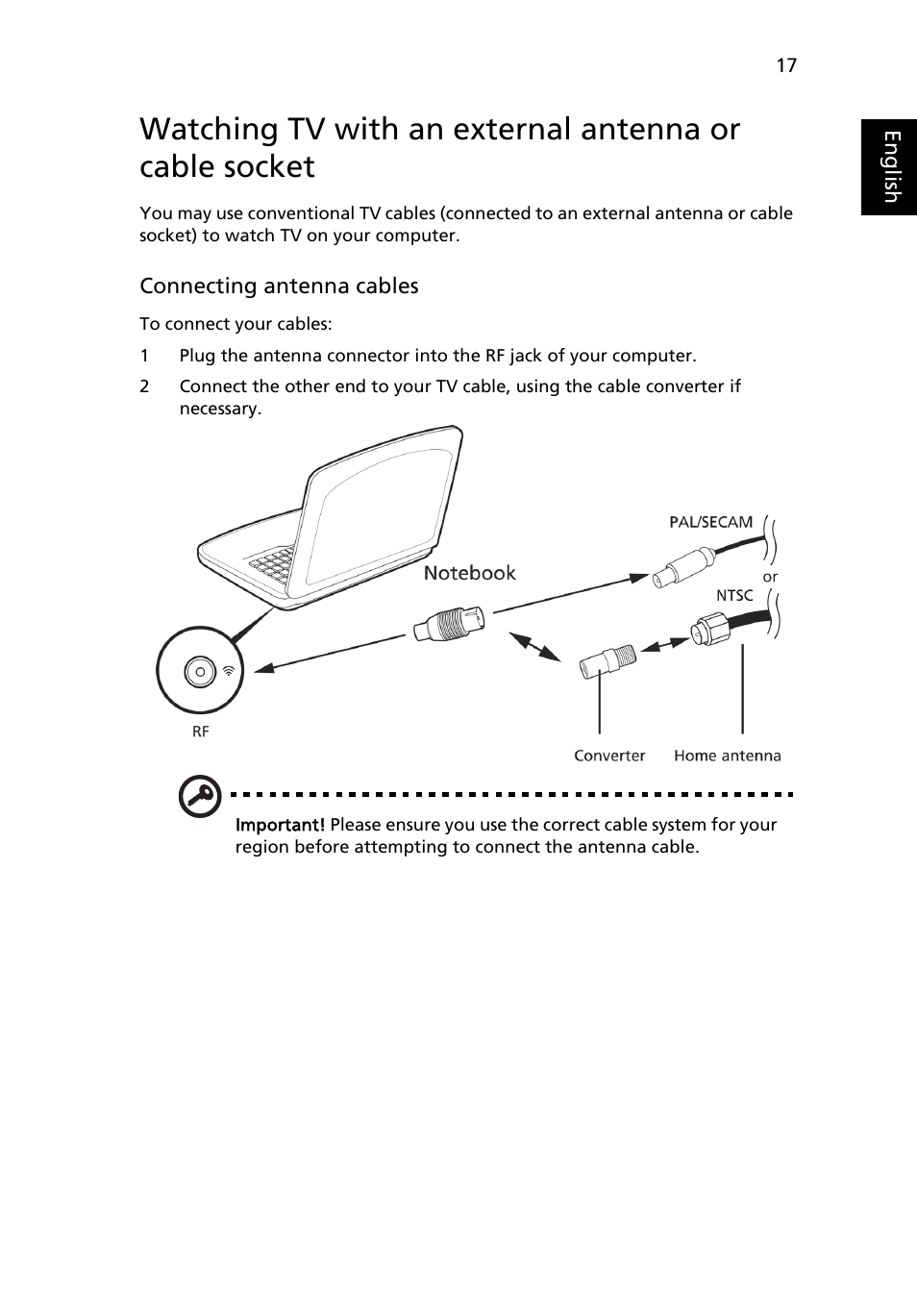 Acer Aspire 8942G User Manual | Page 17 / 21