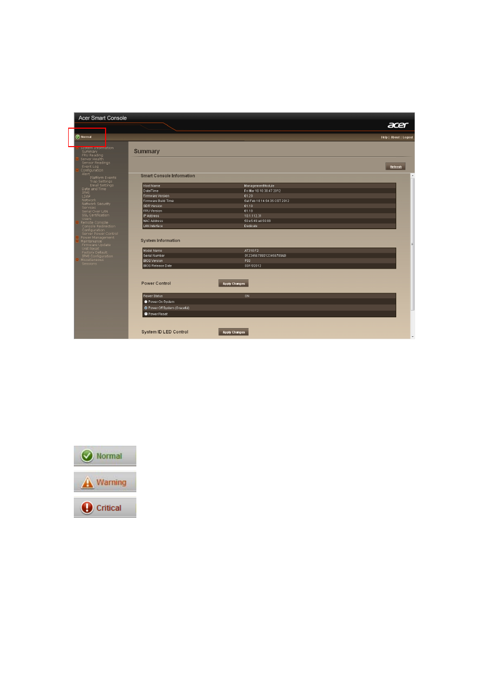 Enter acer smart console | Acer AT310 F2 User Manual | Page 8 / 39