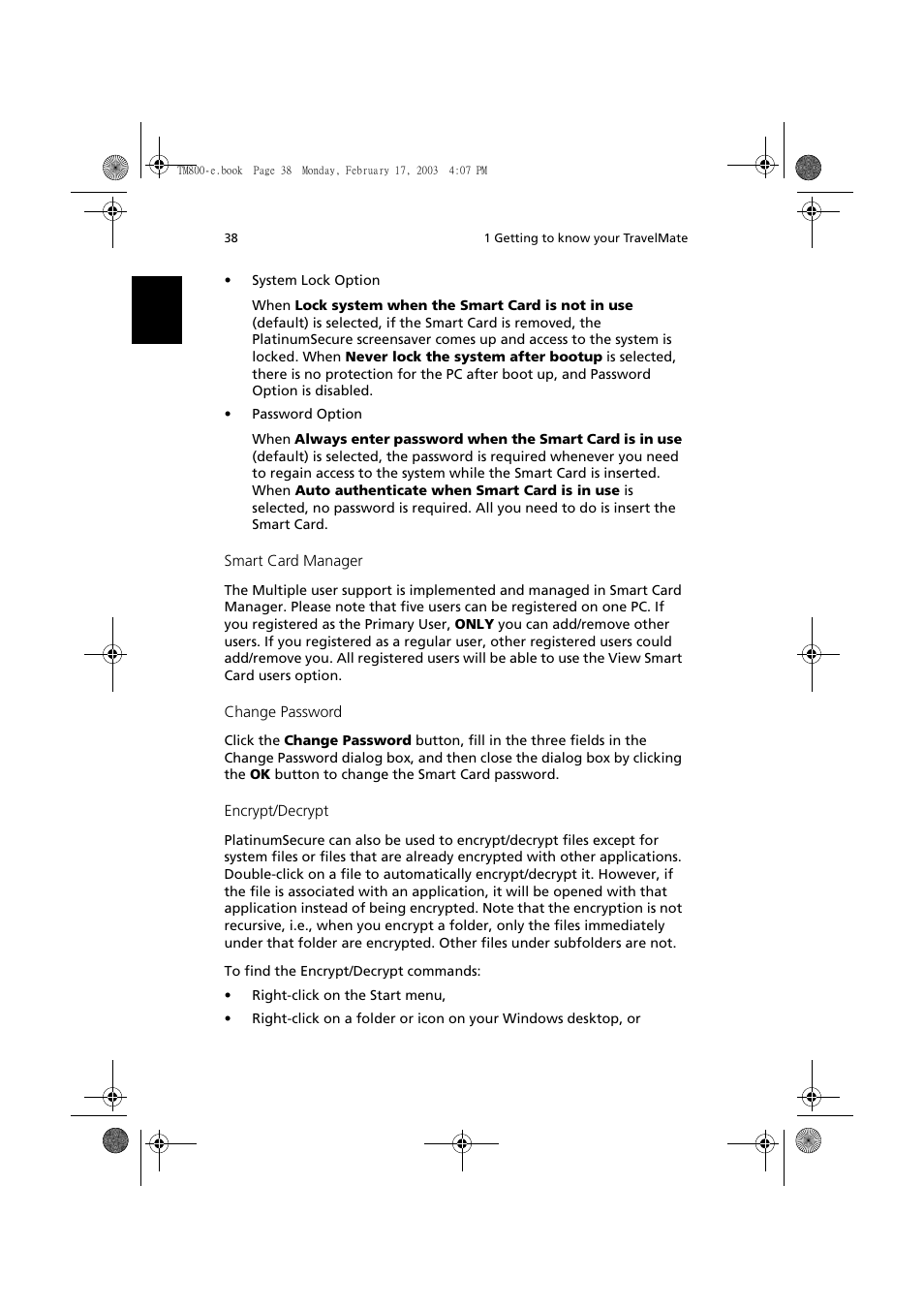 Acer TravelMate 800 User Manual | Page 46 / 90