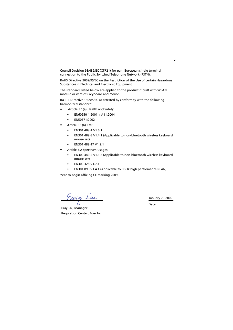 Acer easyStore H342 User Manual | Page 11 / 148