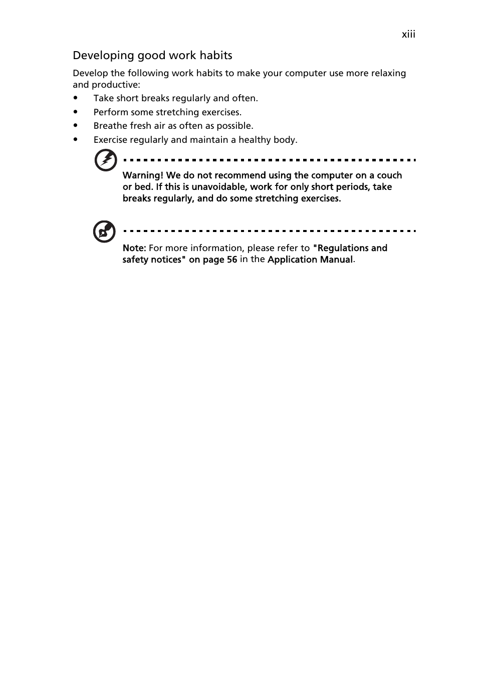Acer AOA150 User Manual | Page 13 / 77