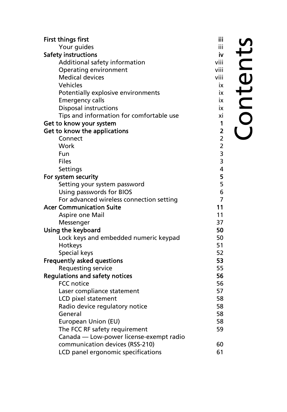 Acer AOA150 User Manual | Page 15 / 77