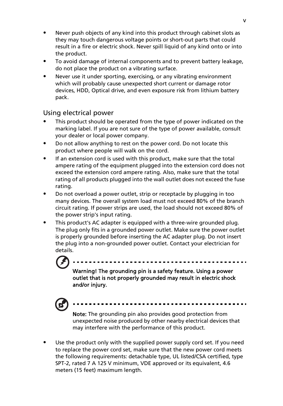 Acer AOA150 User Manual | Page 5 / 77