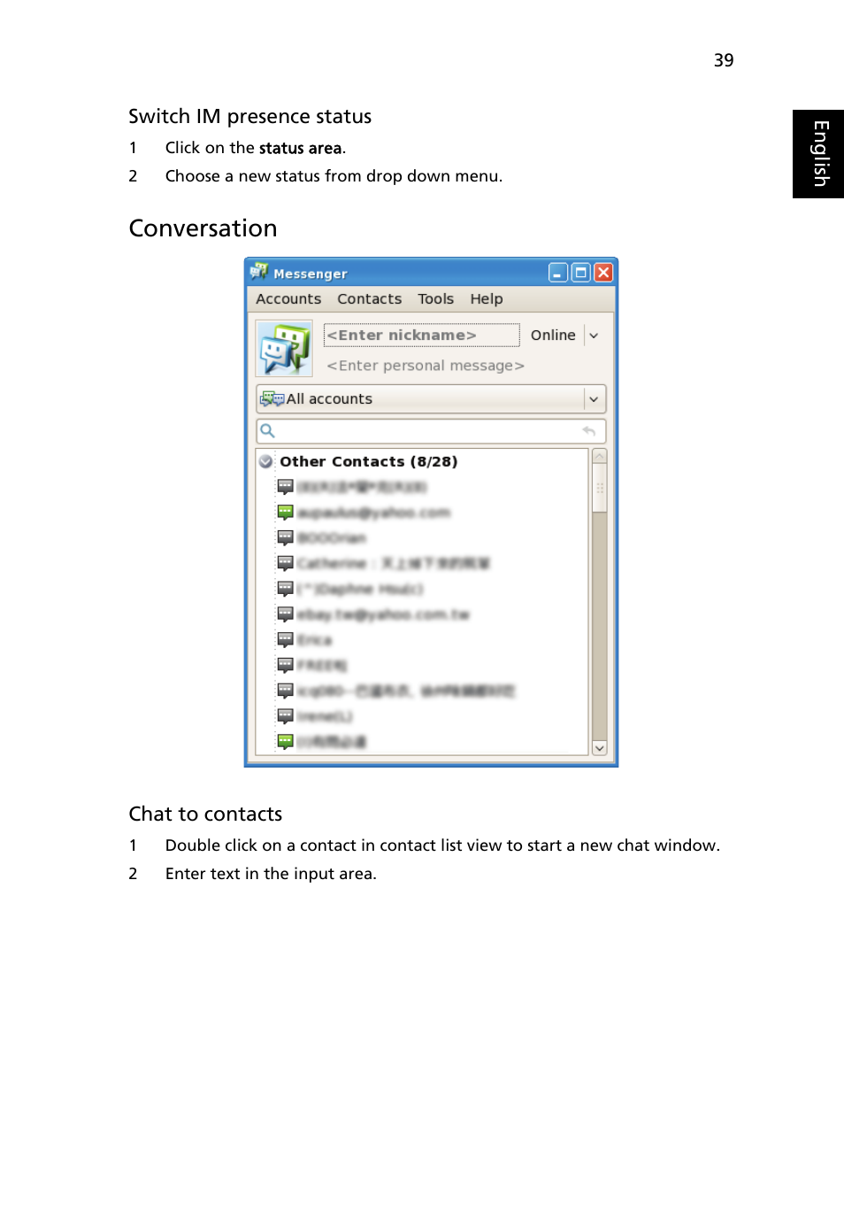 Conversation | Acer AOA150 User Manual | Page 55 / 77