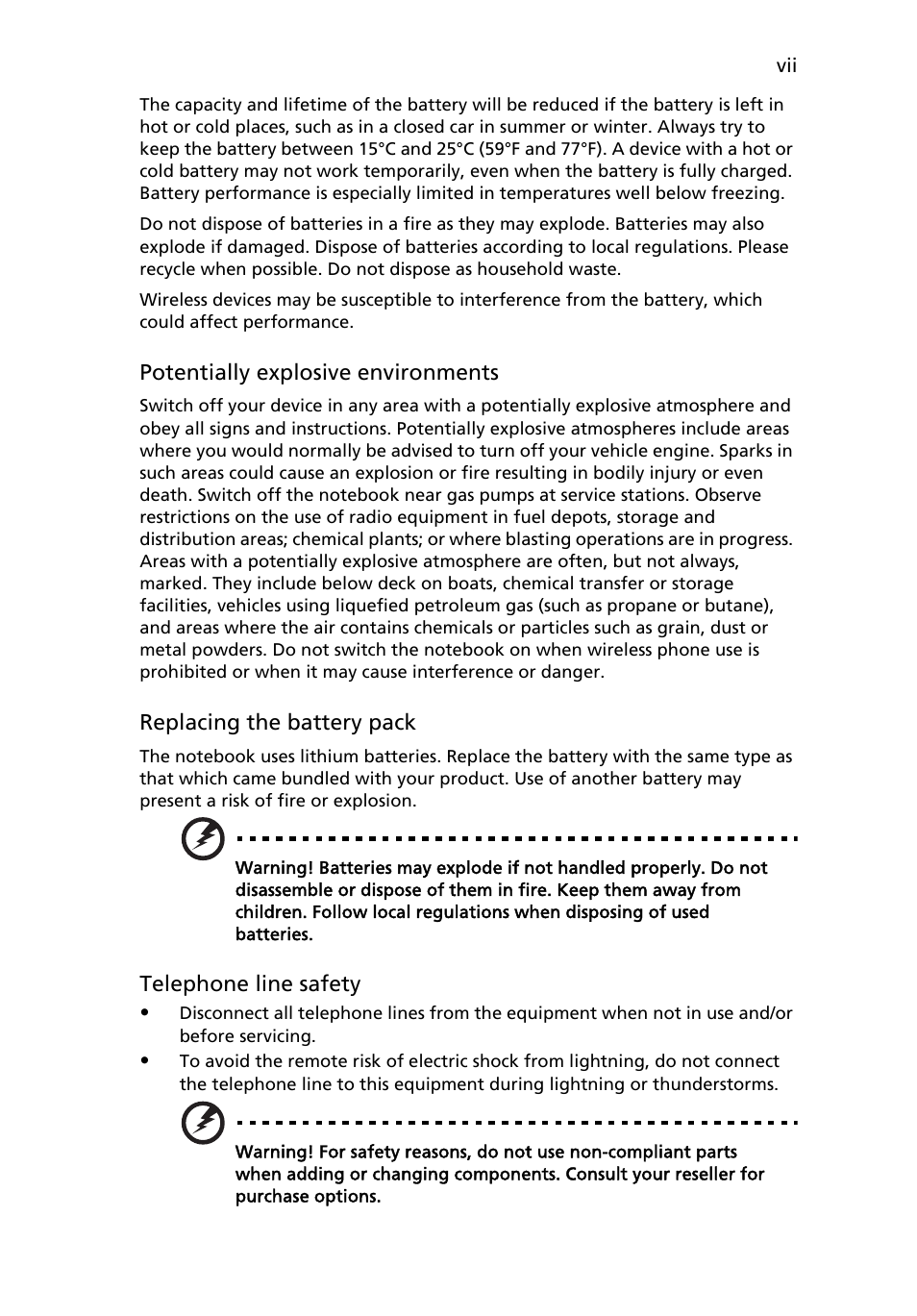 Acer AOA150 User Manual | Page 7 / 77