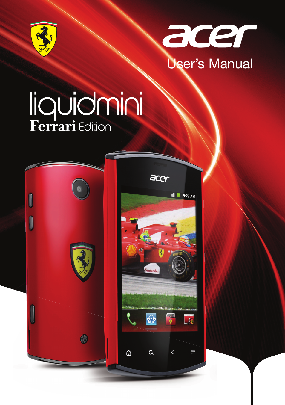 Acer Liquid mini Ferrari User Manual | 63 pages