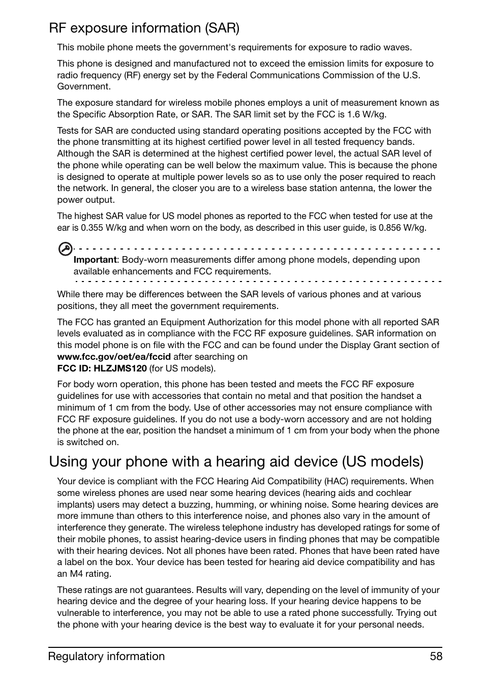 Rf exposure information (sar) | Acer Liquid mini Ferrari User Manual | Page 58 / 63