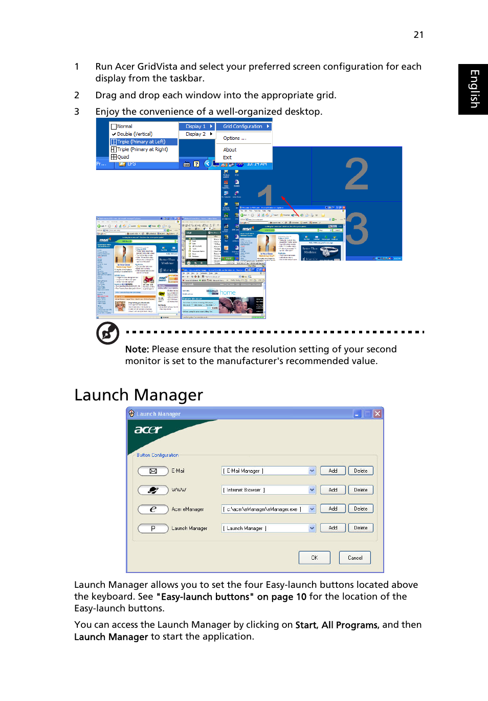 Launch manager | Acer Aspire 5500 User Manual | Page 29 / 76