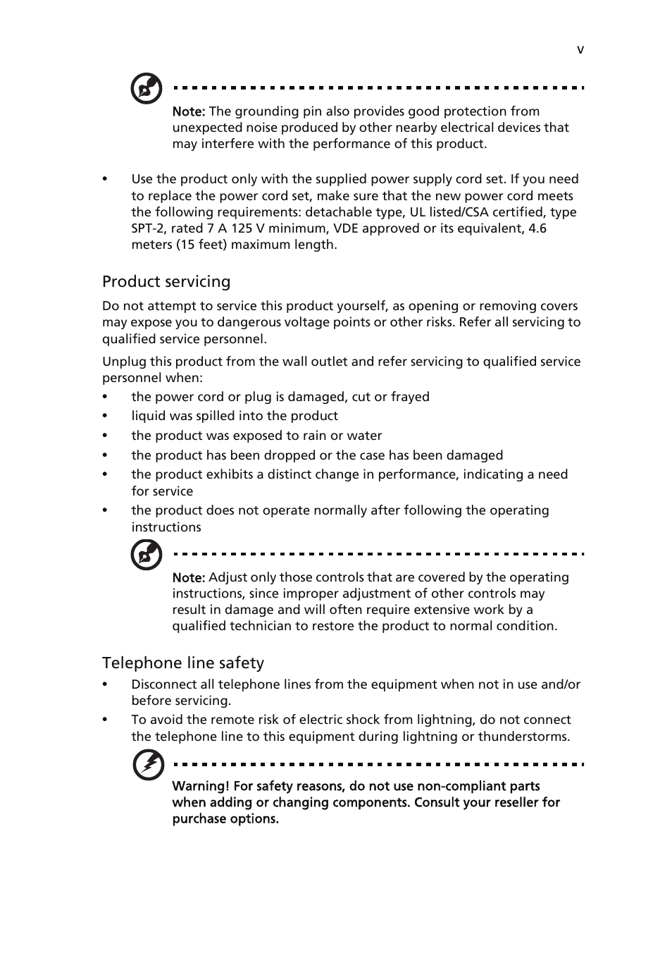 Acer Veriton 1000 User Manual | Page 5 / 73