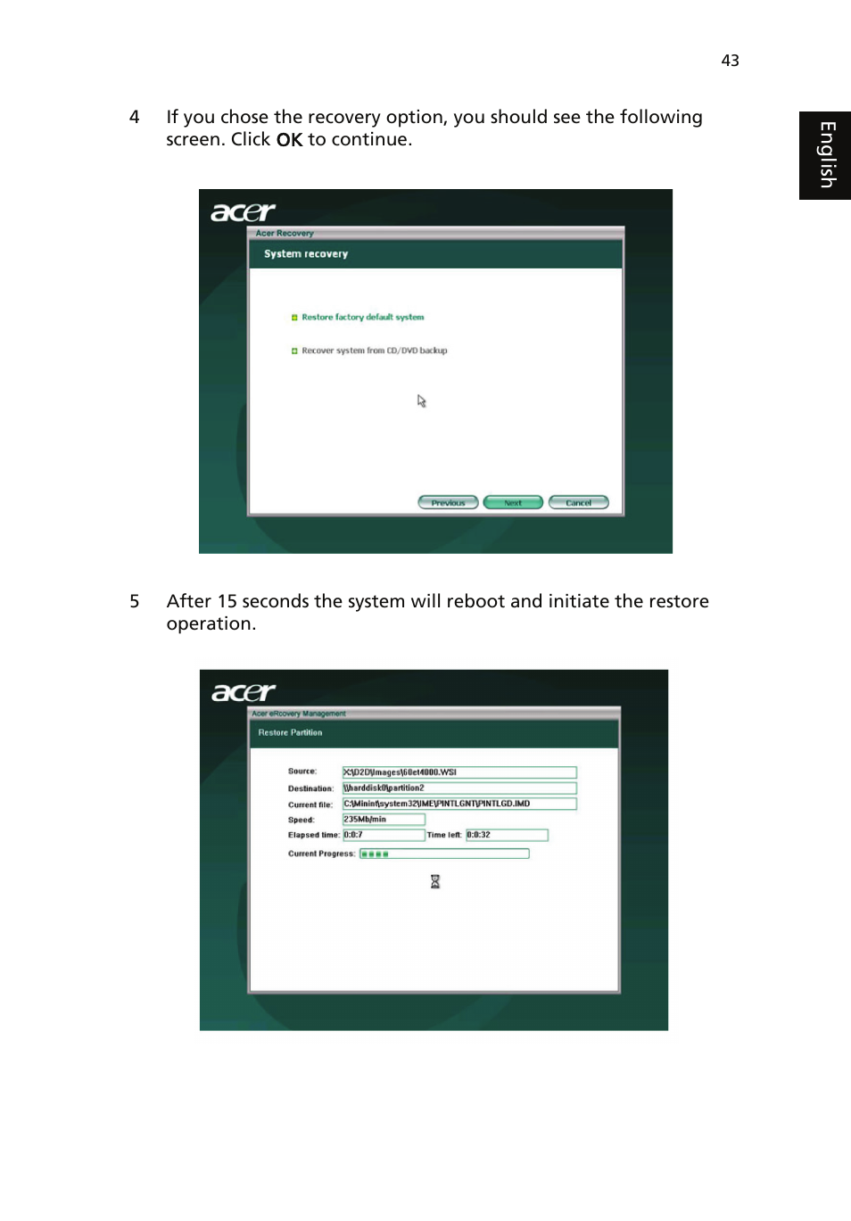 Acer Veriton 1000 User Manual | Page 57 / 73