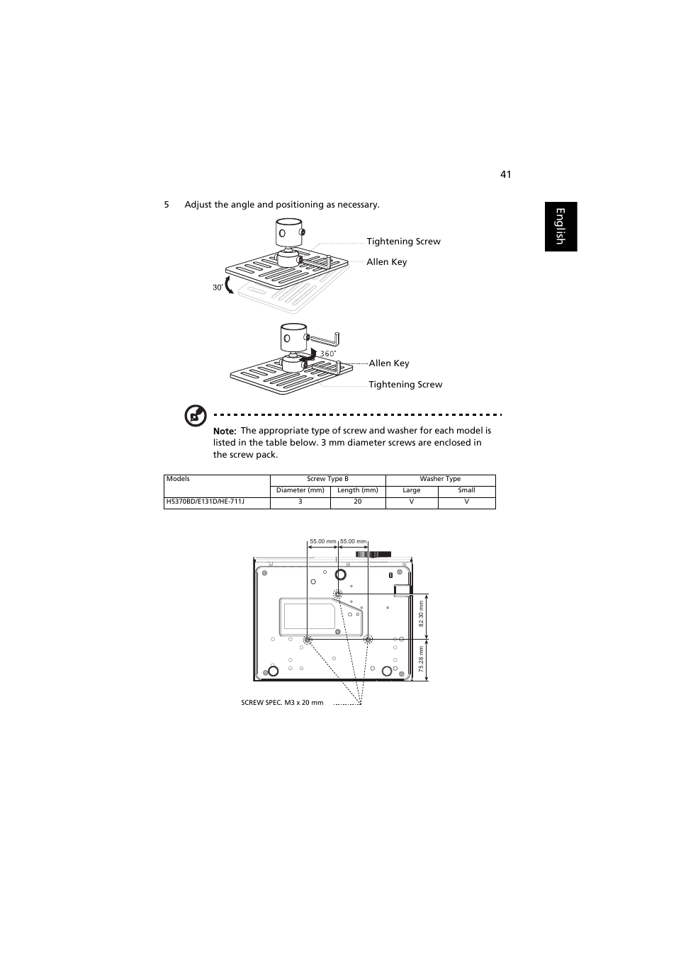 English | Acer H5370BD User Manual | Page 51 / 62