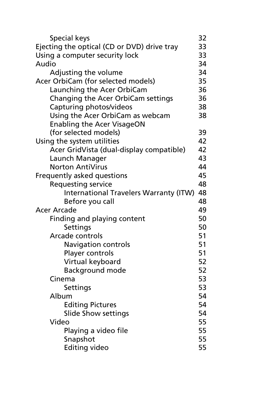 Acer Aspire 5600 User Manual | Page 12 / 103