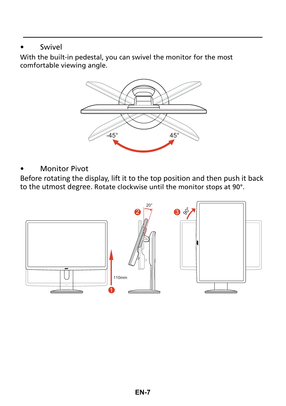 Acer B235HL User Manual | Page 8 / 25