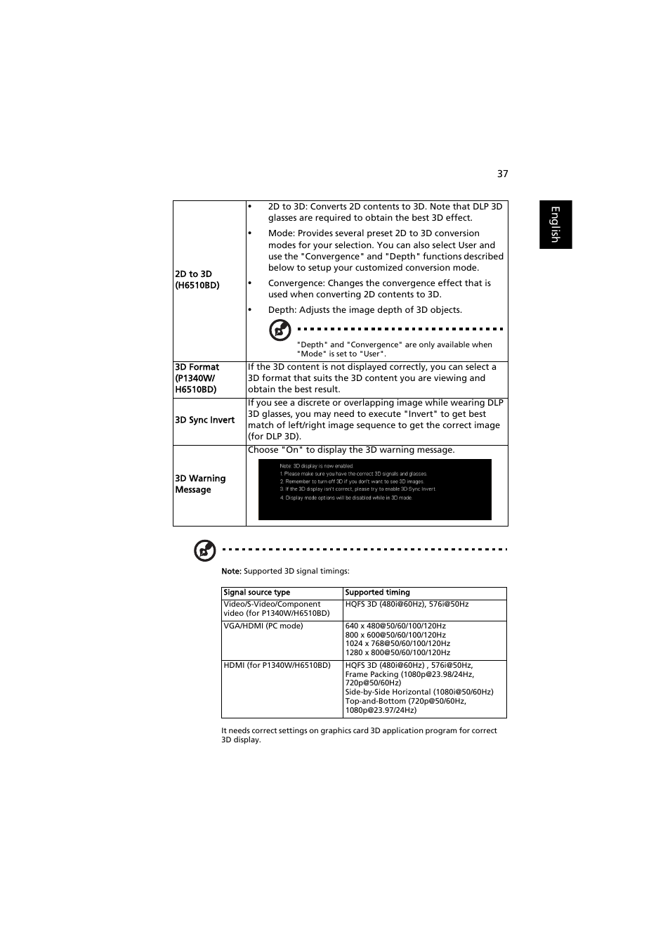 Acer H6510BD User Manual | Page 47 / 69