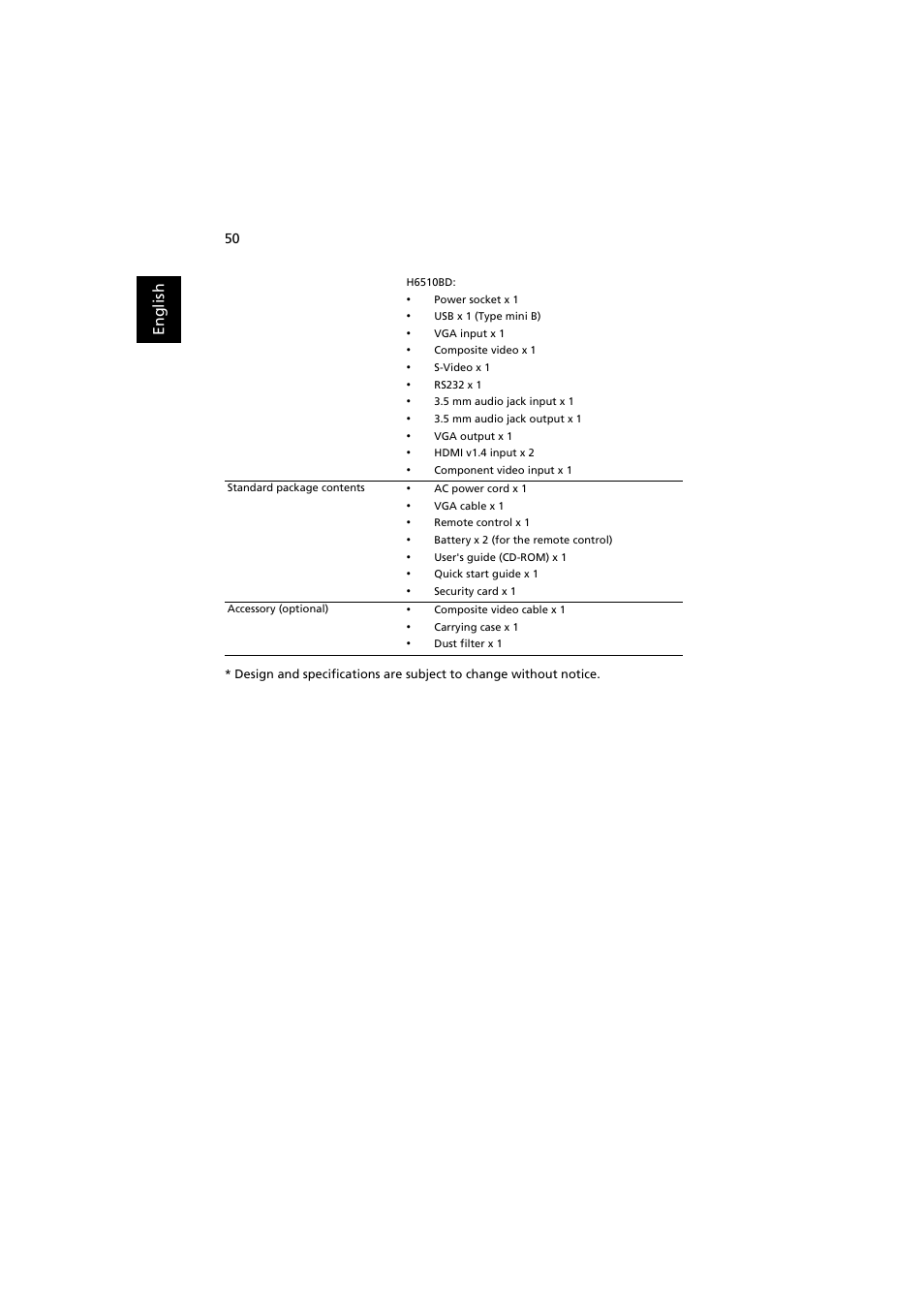 Acer H6510BD User Manual | Page 60 / 69