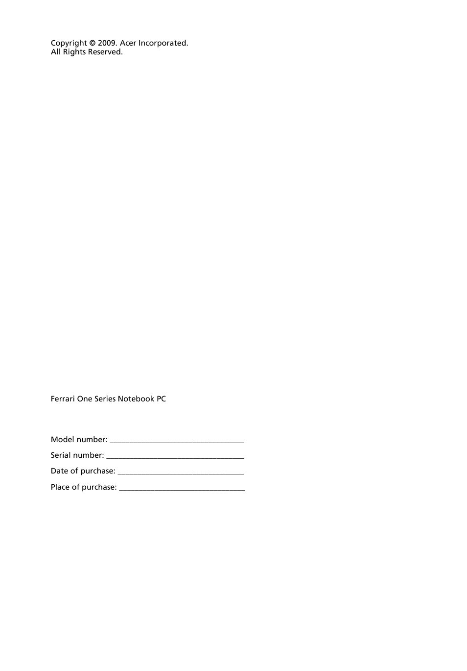 Acer FO200 User Manual | Page 2 / 54