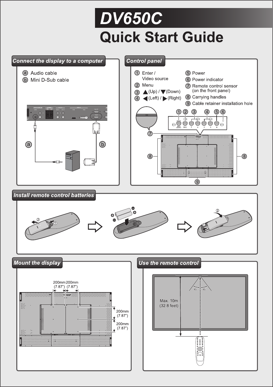 Acer DV650C User Manual | 1 page